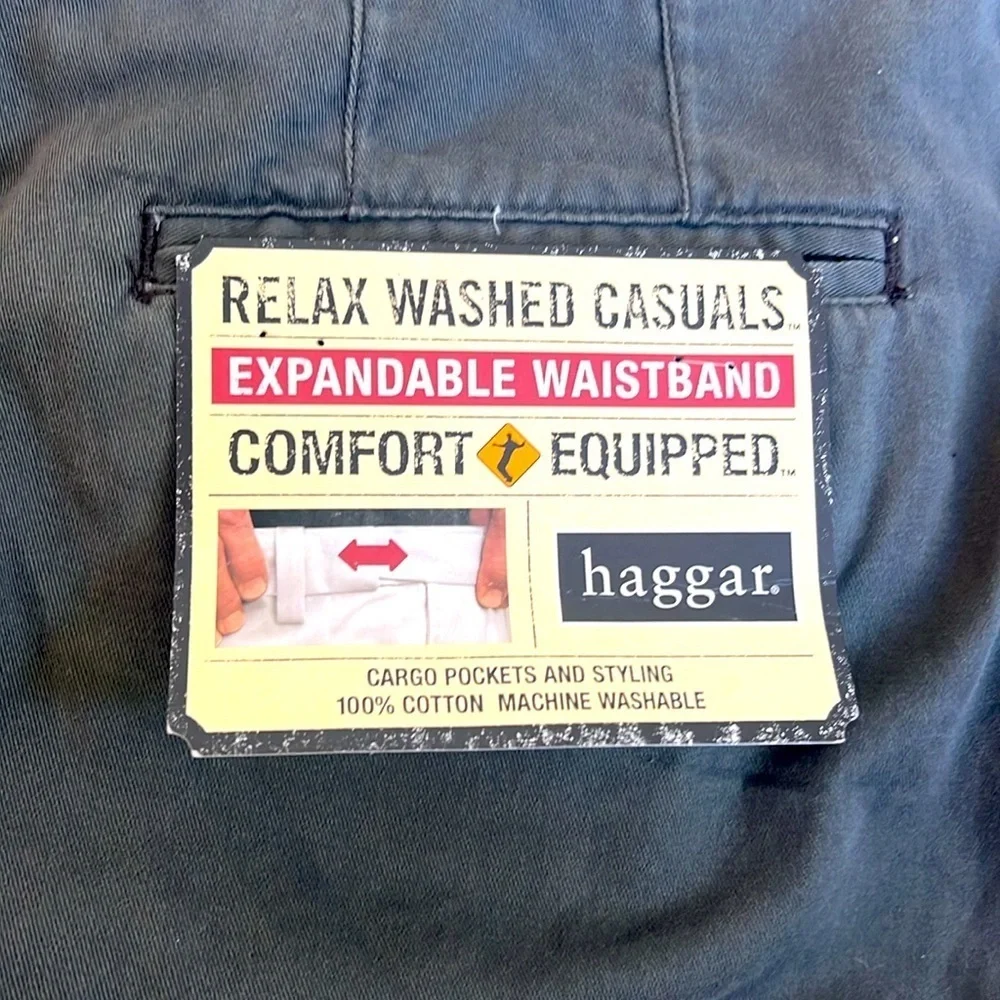 NWT-HAGGER Men's Gray Cargo Shorts 🩳
